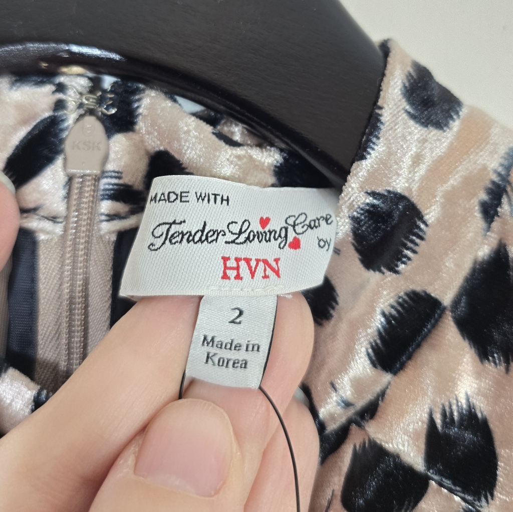 Hvn Tender Loving Care Ashley Leopard Printed Velvet Mini Dress 2 — image 6 of 7